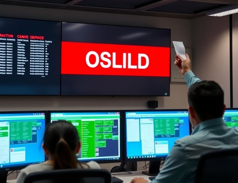 Antes — Terminal caído y sin aviso: el problema se descubre cuando ya hay gente esperando.